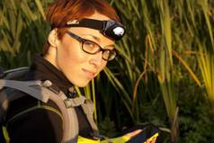 a headlamp makes a great flash light substitute and it's hands free