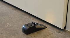 sleep easy with a door stop alarm--no one will get in unnoticed